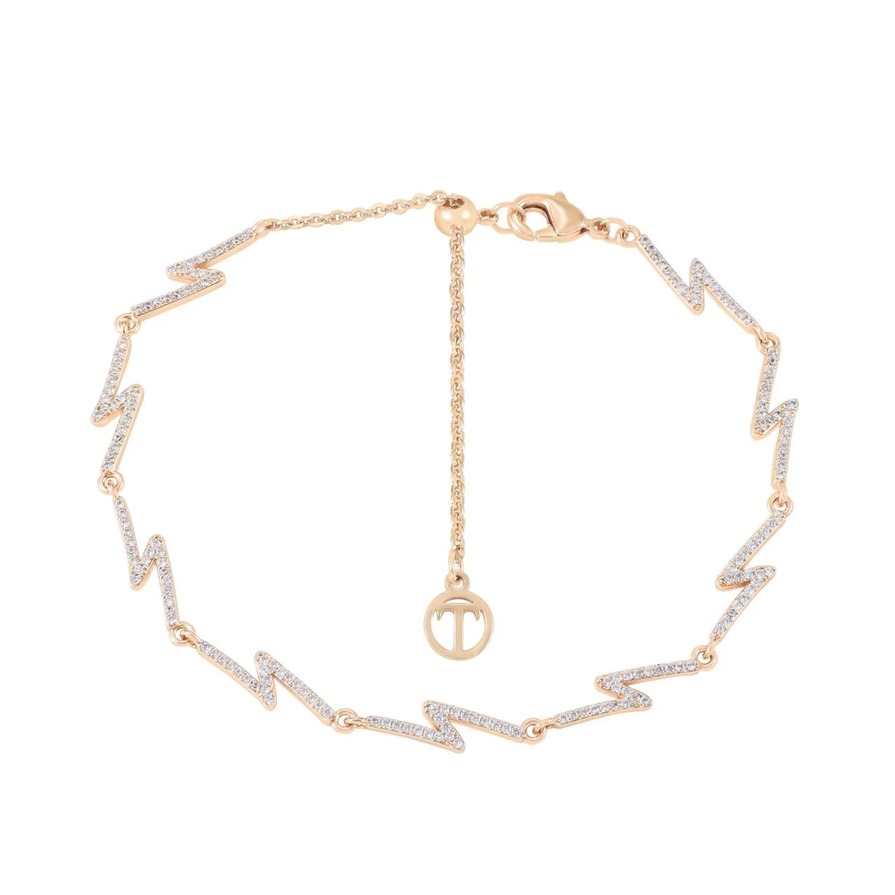 TC LIGHTENING - Nine Bolt Cz Bracelet Gold