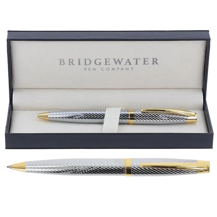 Bridgewater Chester Black & Chrome Ball Pen
