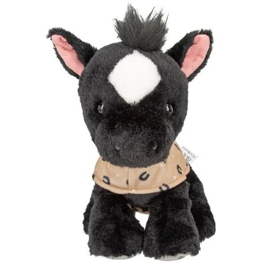 Miss Melody Plush Horse Black Angel 20 cm