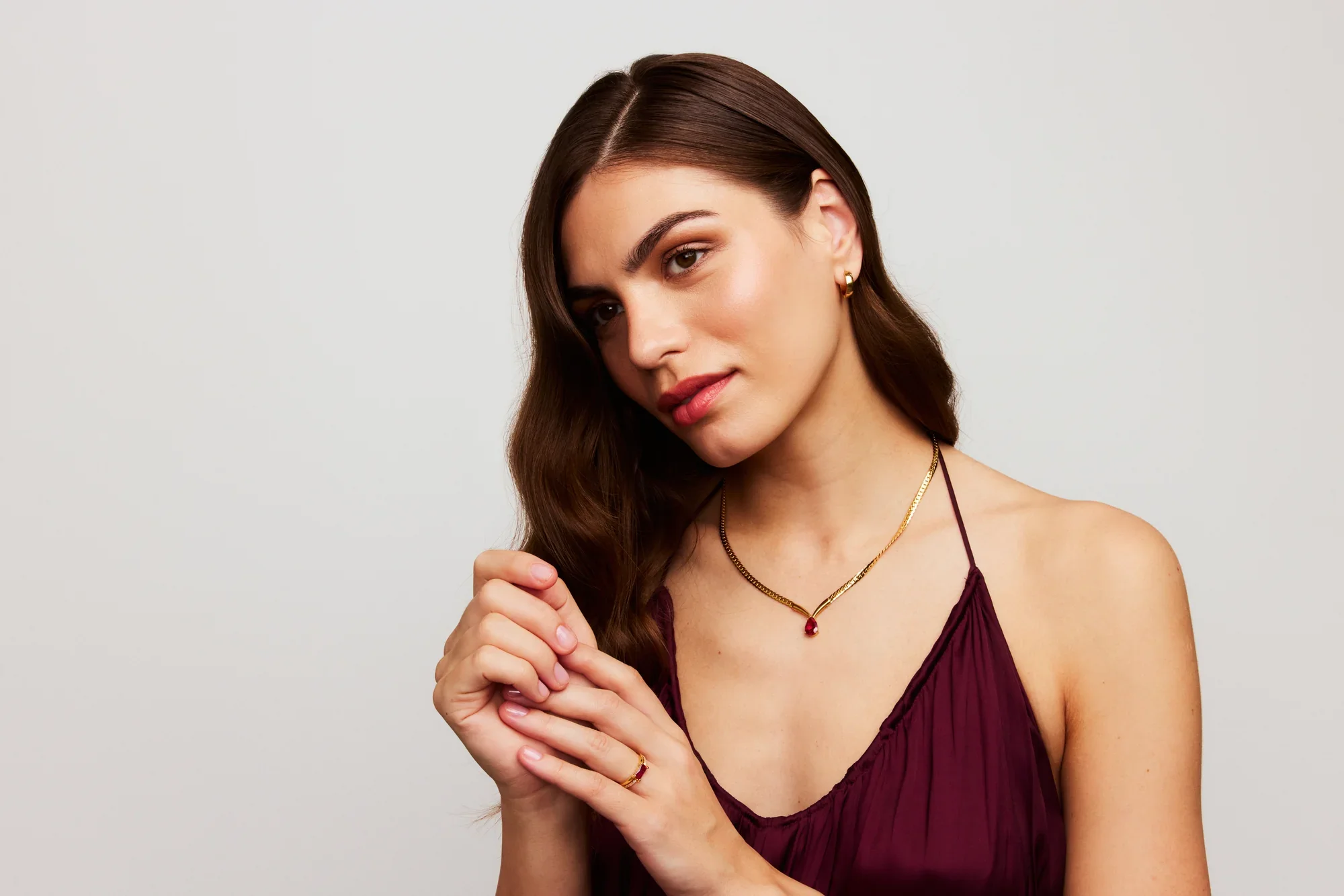 KNIGHT AND DAY Zora Ruby Necklace