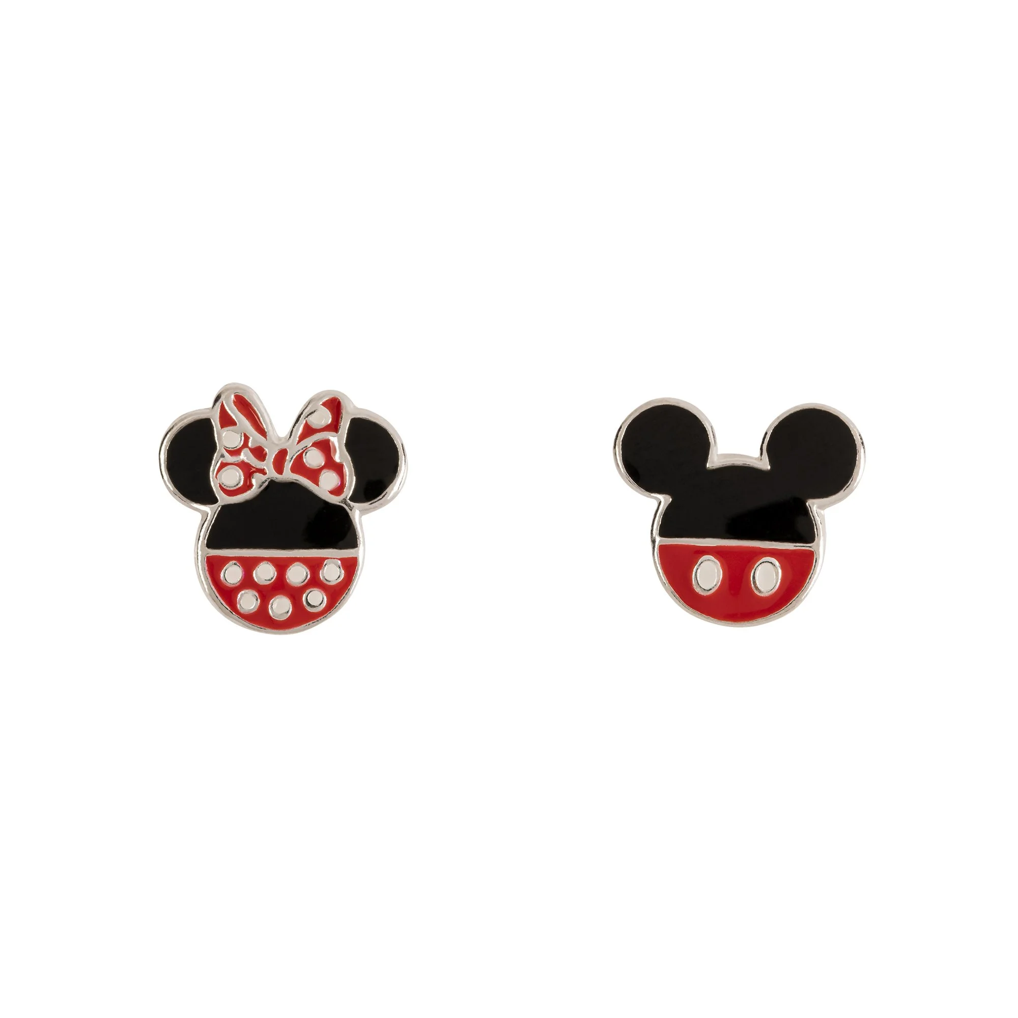 DISNEY MICKEY AND MINNIE MISMATCH STUD EARRINGS