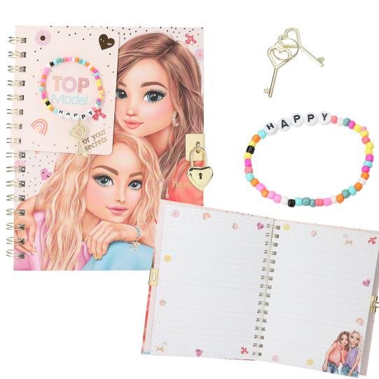 TOPModel Secret Diary with Padlock & Bracelet
