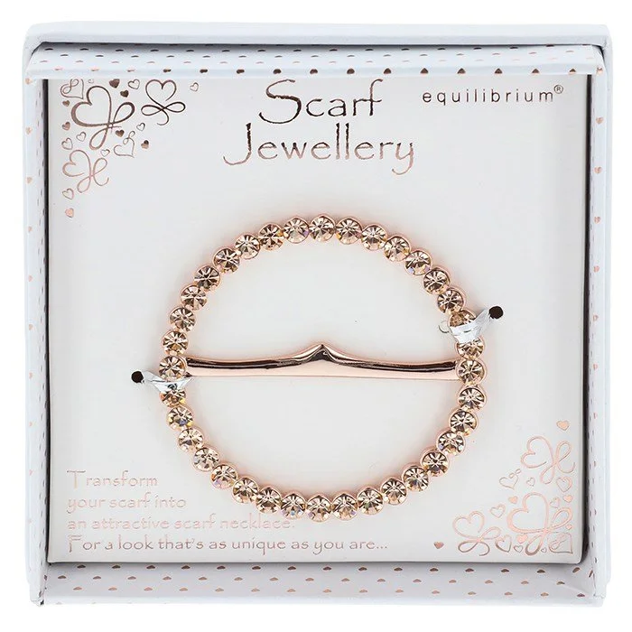 Scarf Ring Sparkle Champagne