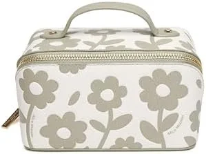 Pistachio Floral Train Case