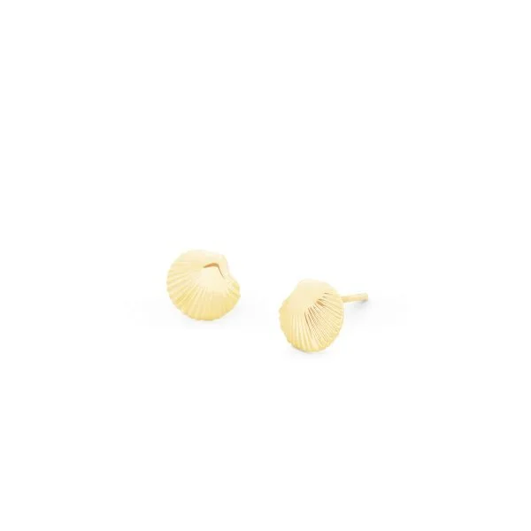 TC UNDER THE SEA – SHELL STUD EARRINGS GOLD