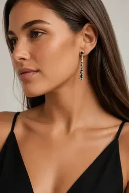 Elysia Earrings Black