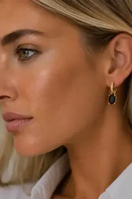 Solene Earrings Black