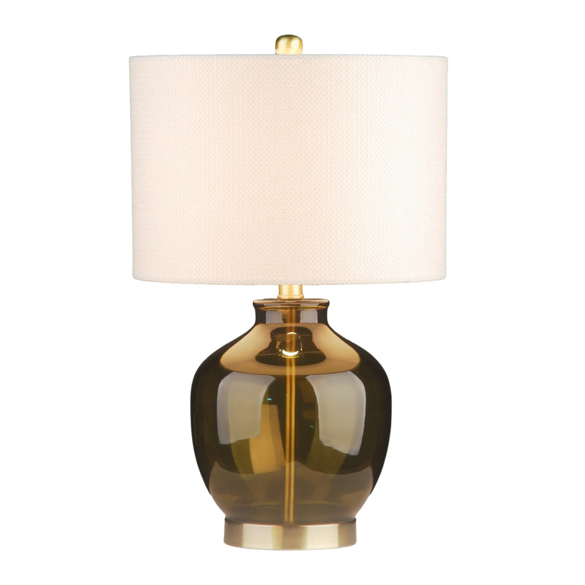 Carrisa Glass Table Lamp Dark Green