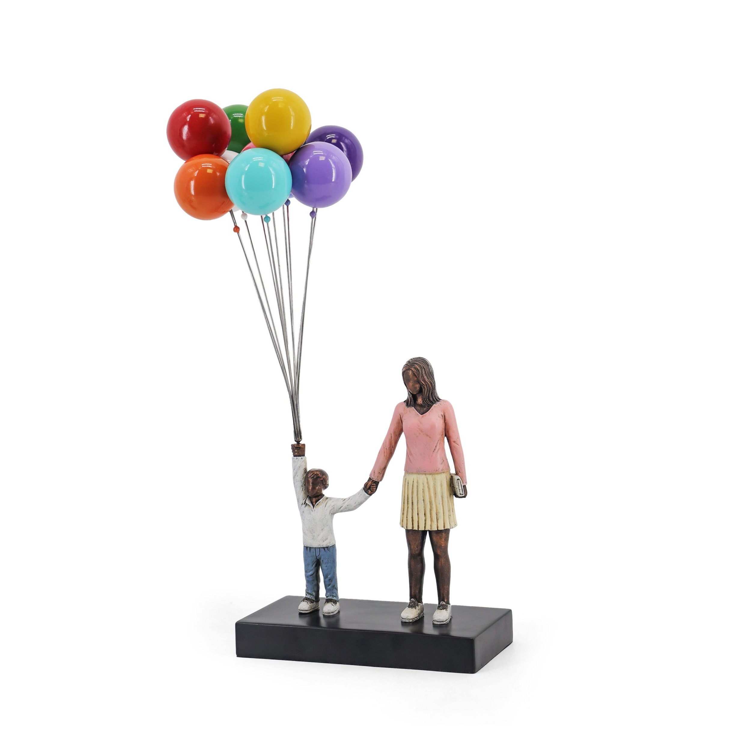 David Mcglynn Sculpture - Mum and Boy 'Grateful'