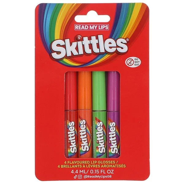 Read My Lips Skittles 4 Piece Lip Gloss Pack