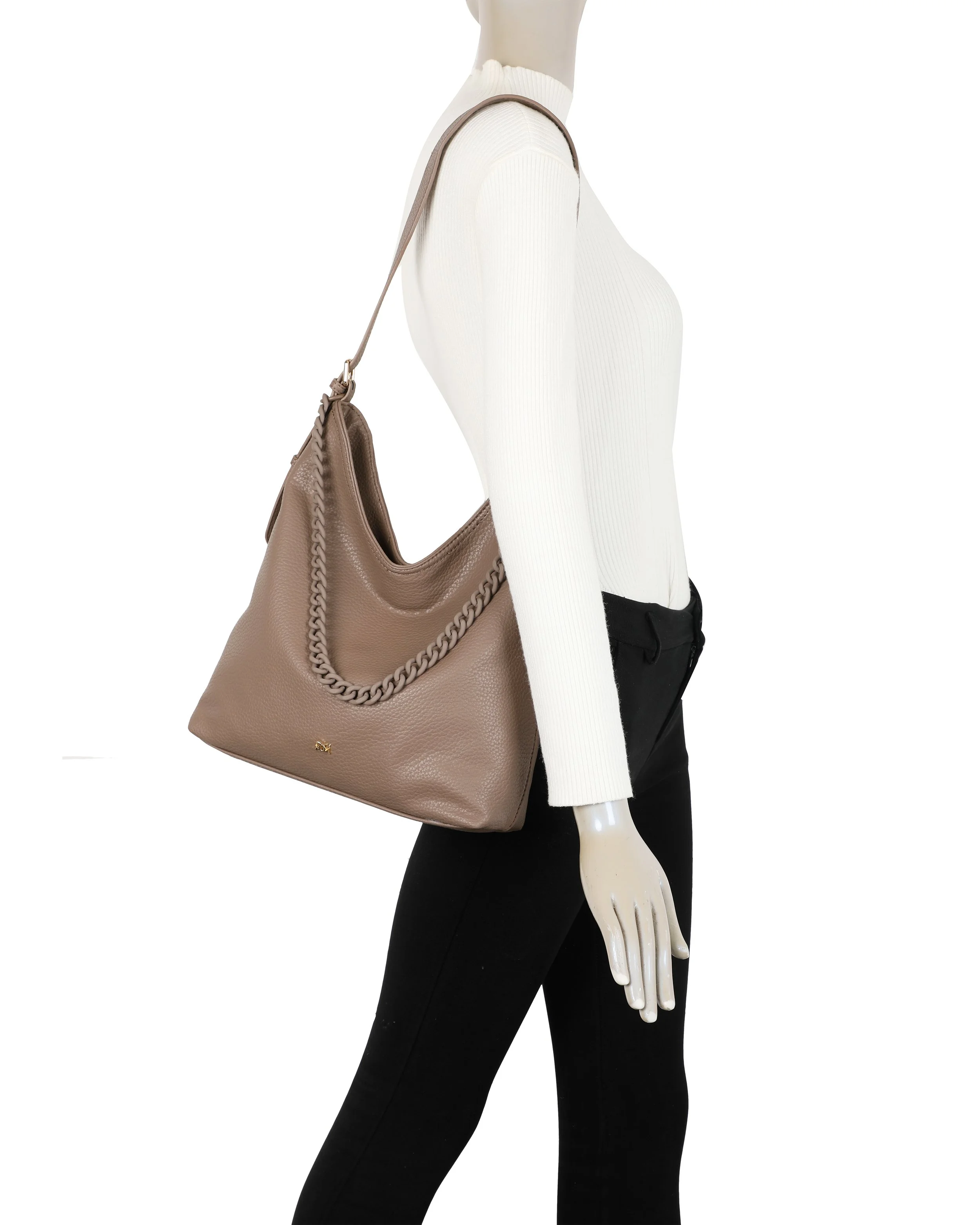 Gionni Sycamore Slouch Hobo Bag | Taupe 11G2724