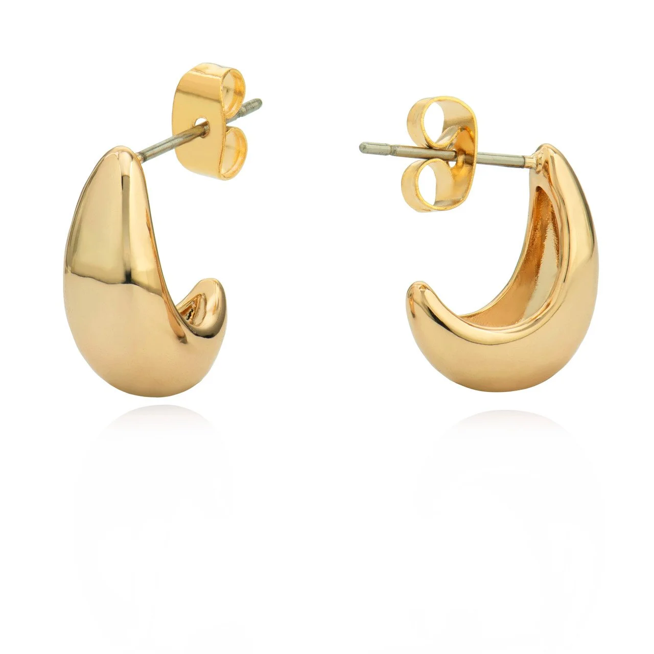 TC Mini Pebble Hoop Earrings Gold