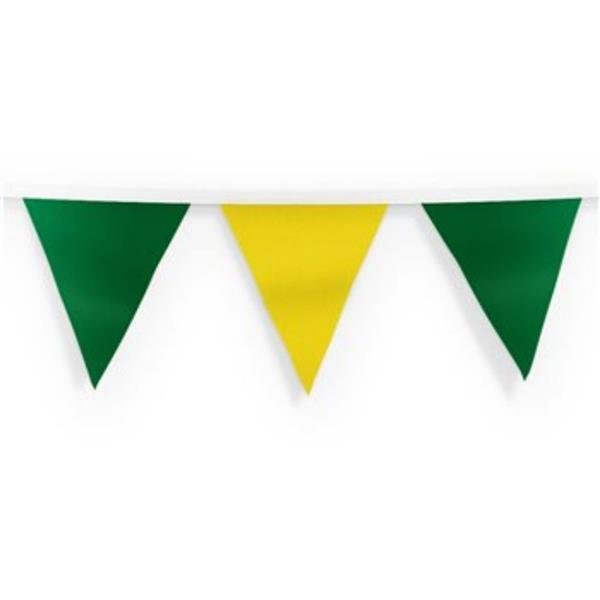 Green/Gold 10M Bunting - Green/Gold