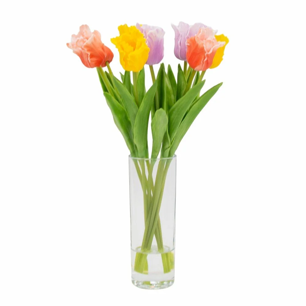 Real Touch Tulips Bundle Vase 33cm
