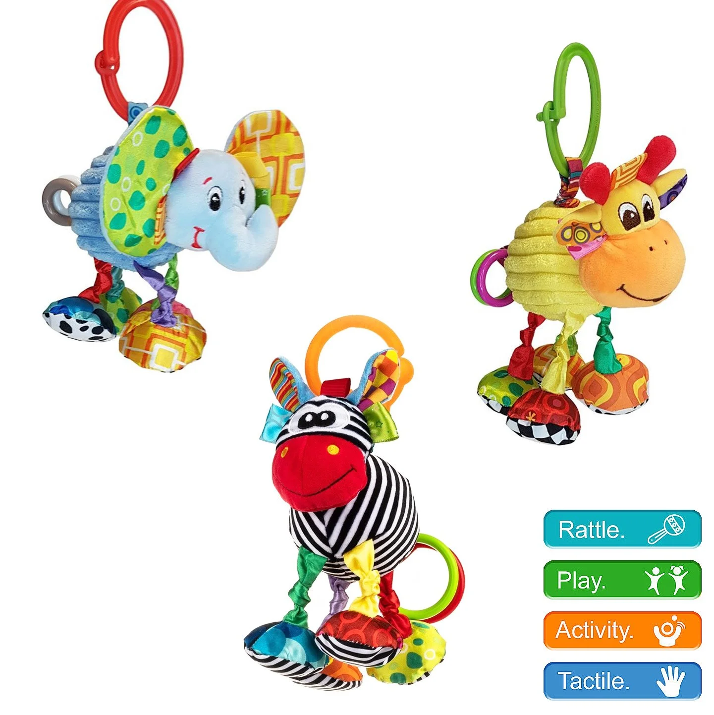 Cute Vibrating Clip On Activity Toys