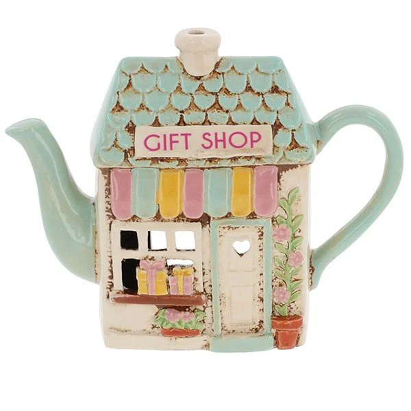 Village Pottery Gift Shop Teapot Tealight