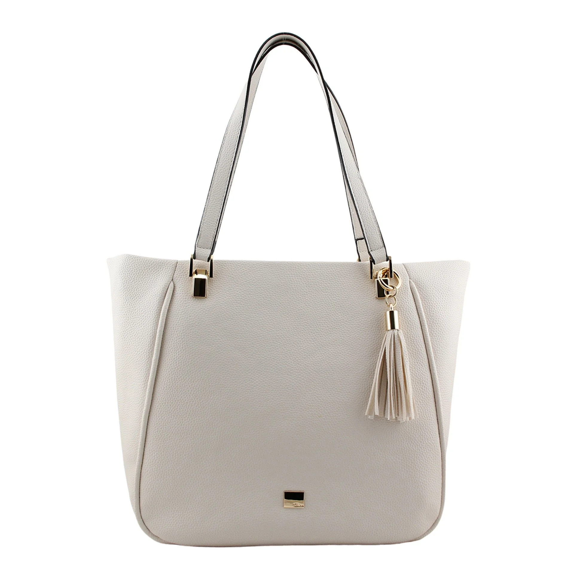 Nova Dice Tassel Tote Bag : Beige