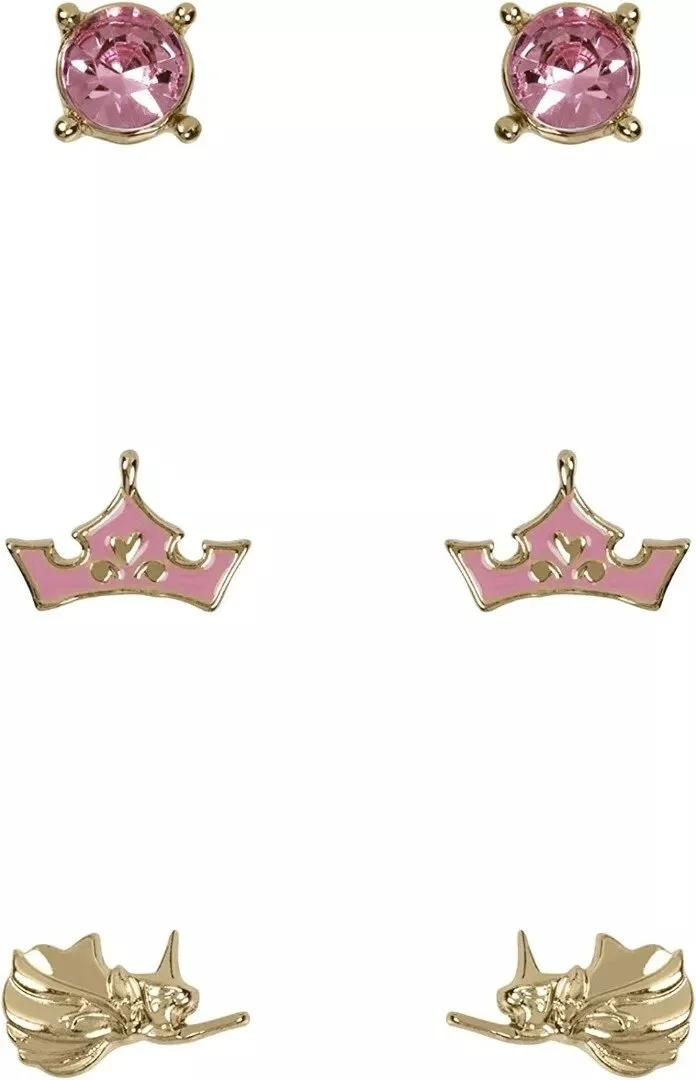 Disney Princess Enamel Costume Trio Earring Set (Sleeping Beauty)
