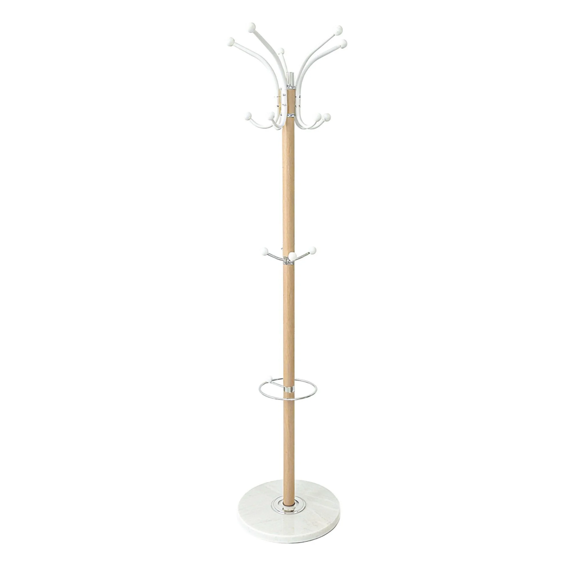 Colton Hat & Coat Stand Oak/White
