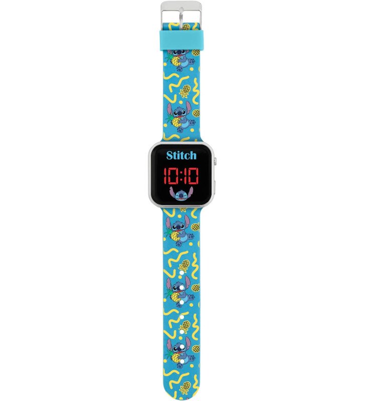 Stitch Kids Digital Watch with Blue Graphic Band