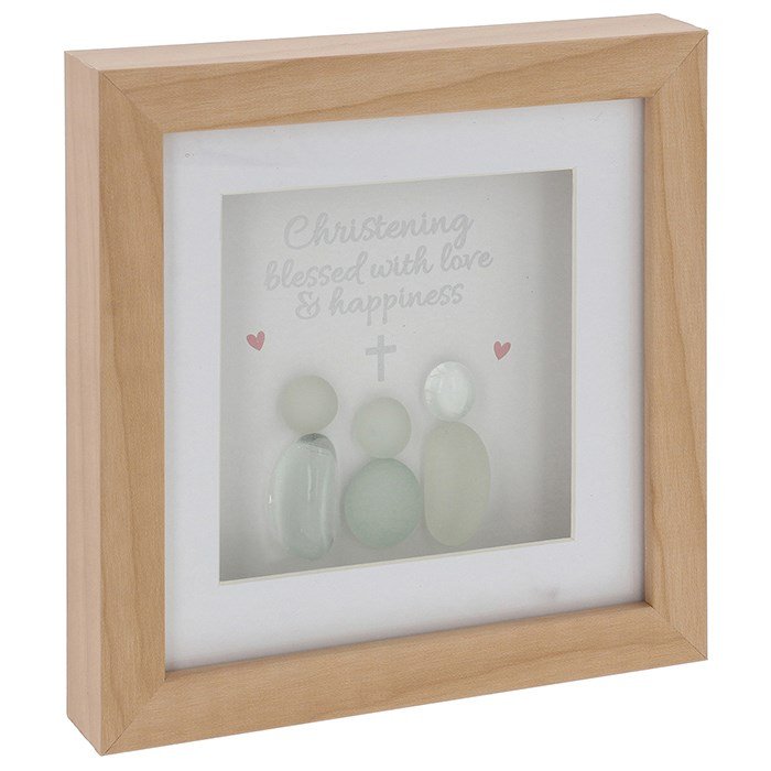Blessed Christening Keepsake Shadow Box