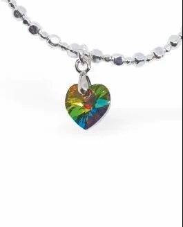 Charm Bracelet with Crystal Heart Charm