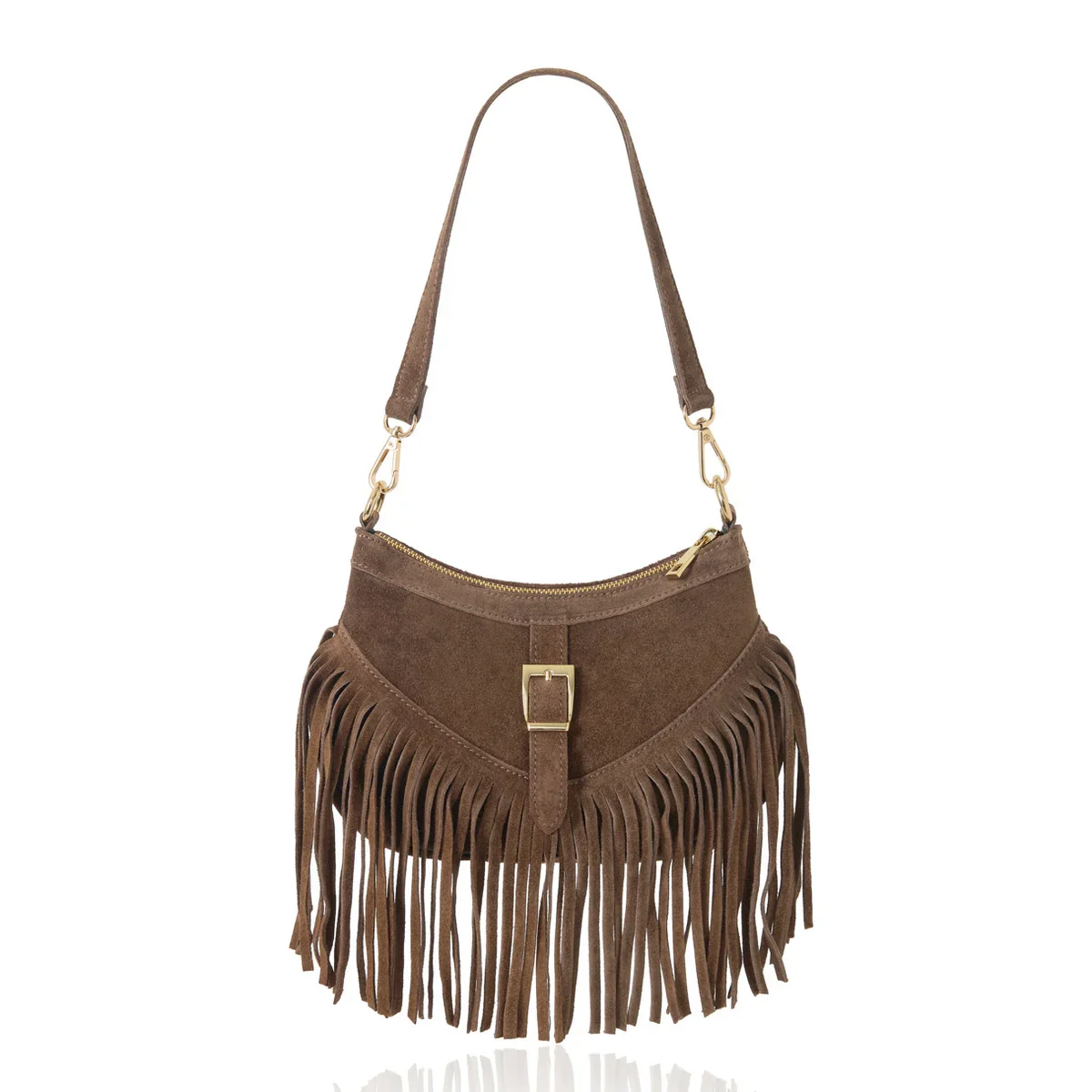 Pure White Fringe Bag