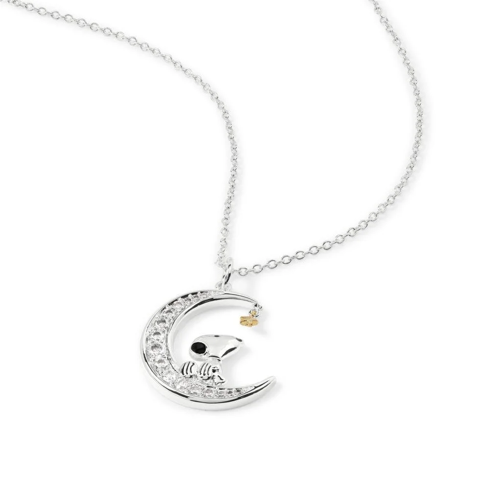 SNOOPY - Stone Moon Necklace Set 18mm