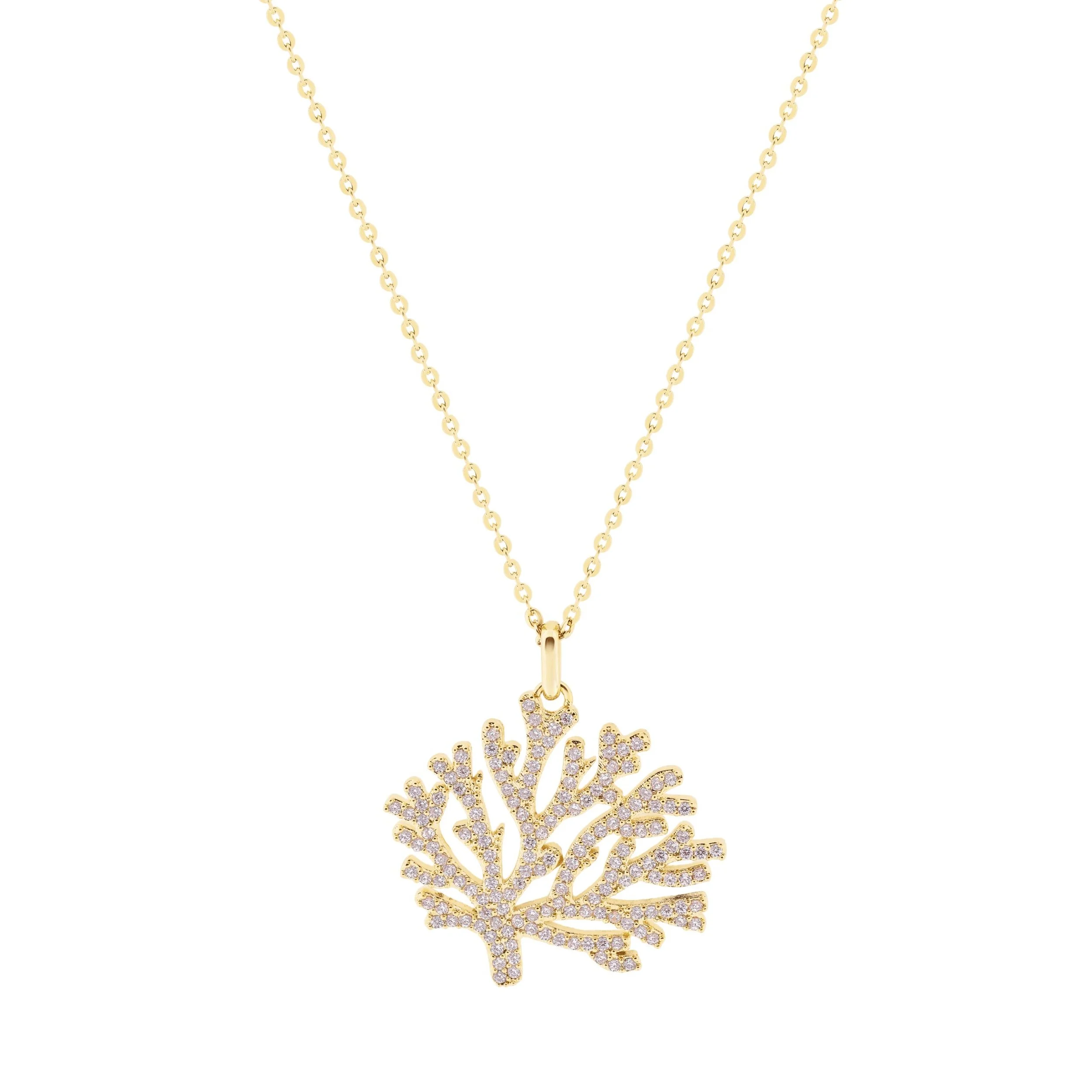 TC UNDER THE SEA – CORAL PENDANT GOLD