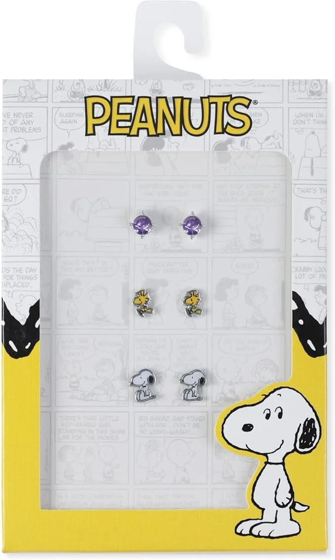 Snoopy 3 Pairs Earring Set