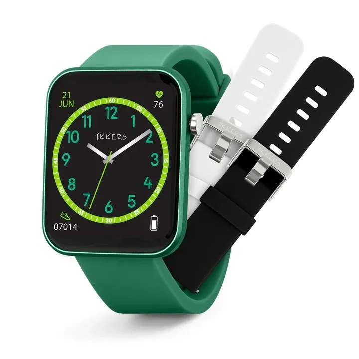 Tikkers Kids Series 13 Smart Green Interchangeable Strap Watch