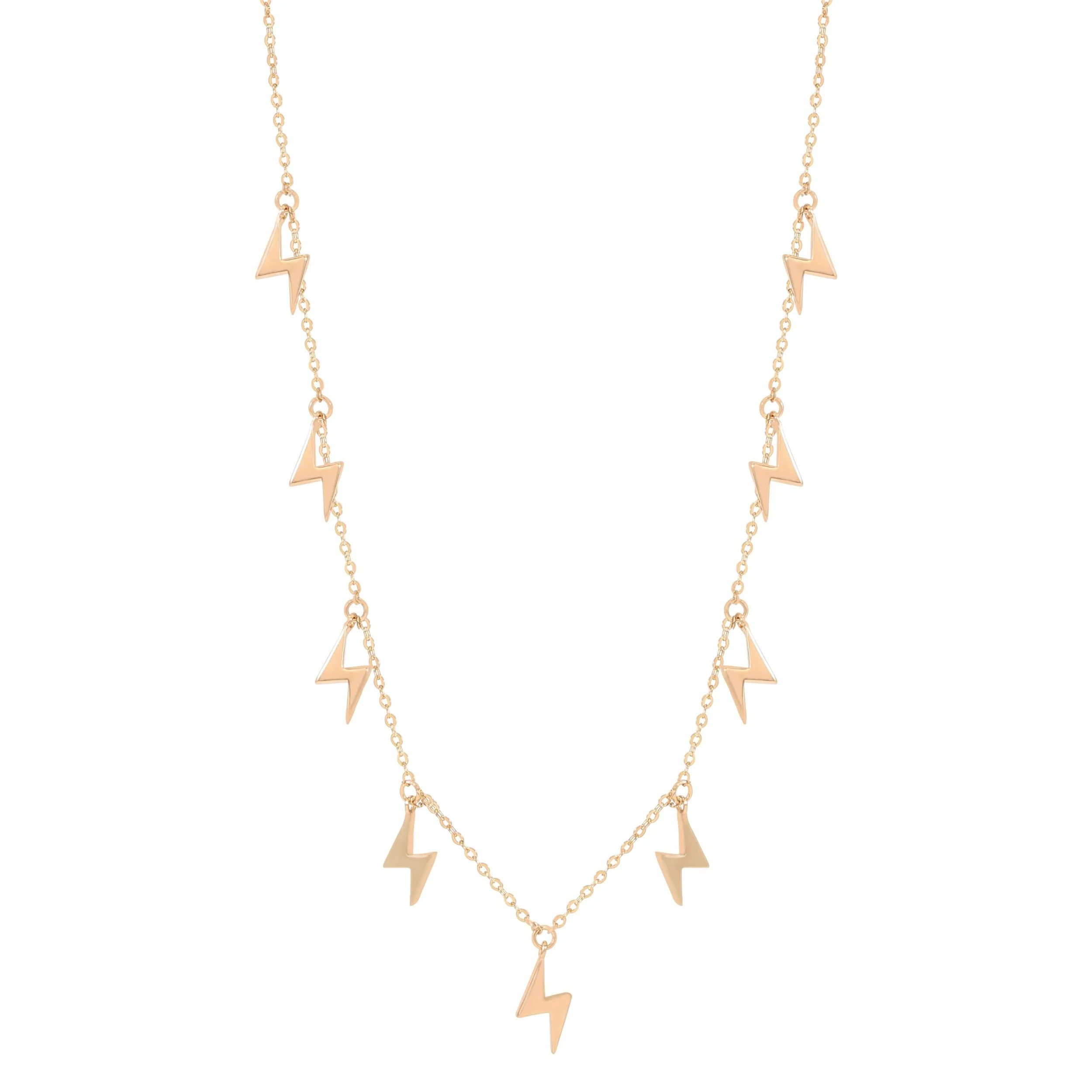 TC LIGHTNING – Nine Bolt Gold Necklace