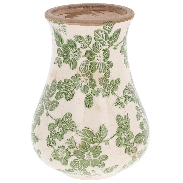 Clematis Garden Elegance Ceramic Vase