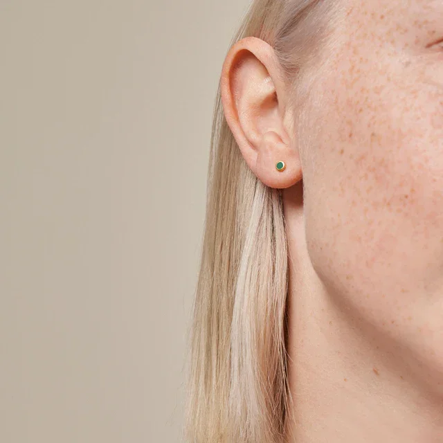 Stud_Enamel_Dot-Earrings-E313G-42_Petrol_Green-1.webp