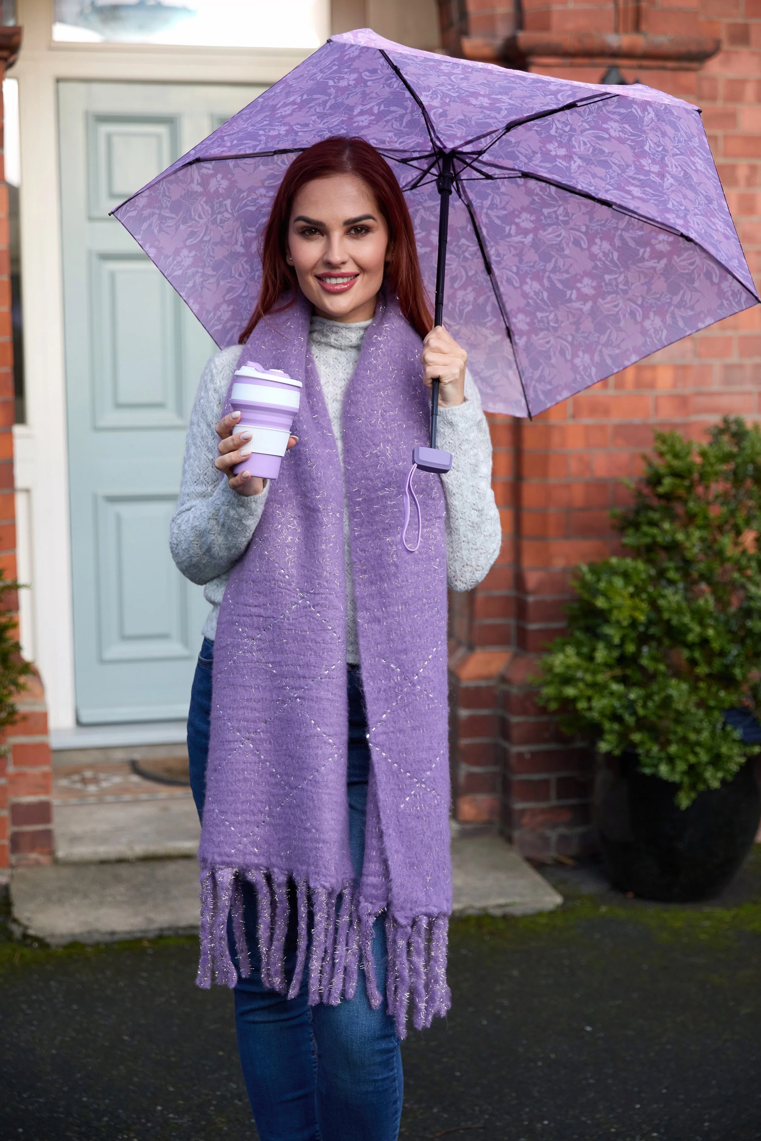 UMBRELLA and FOLDABLE SHOPPING TOTE BAG