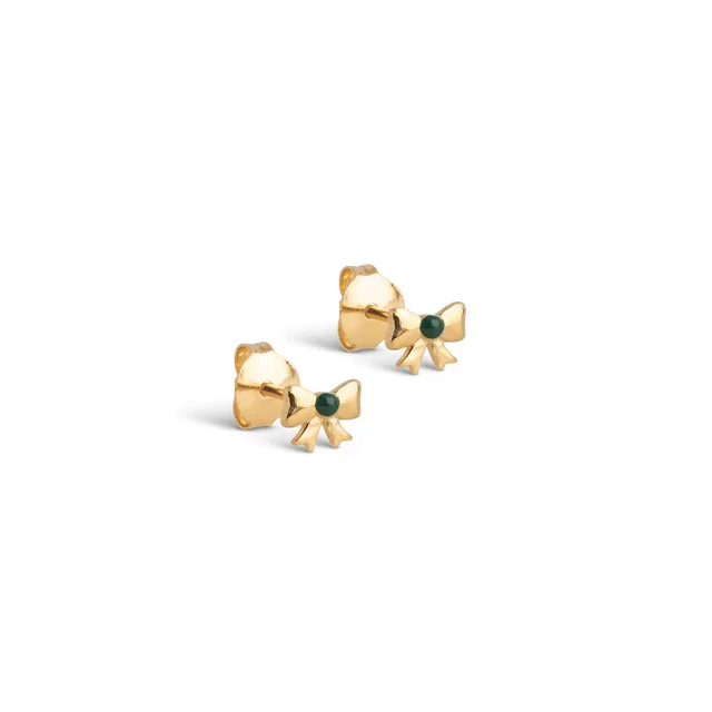 Studs_Baby_Bow-Earrings-E440G-Petrol_Green.webp