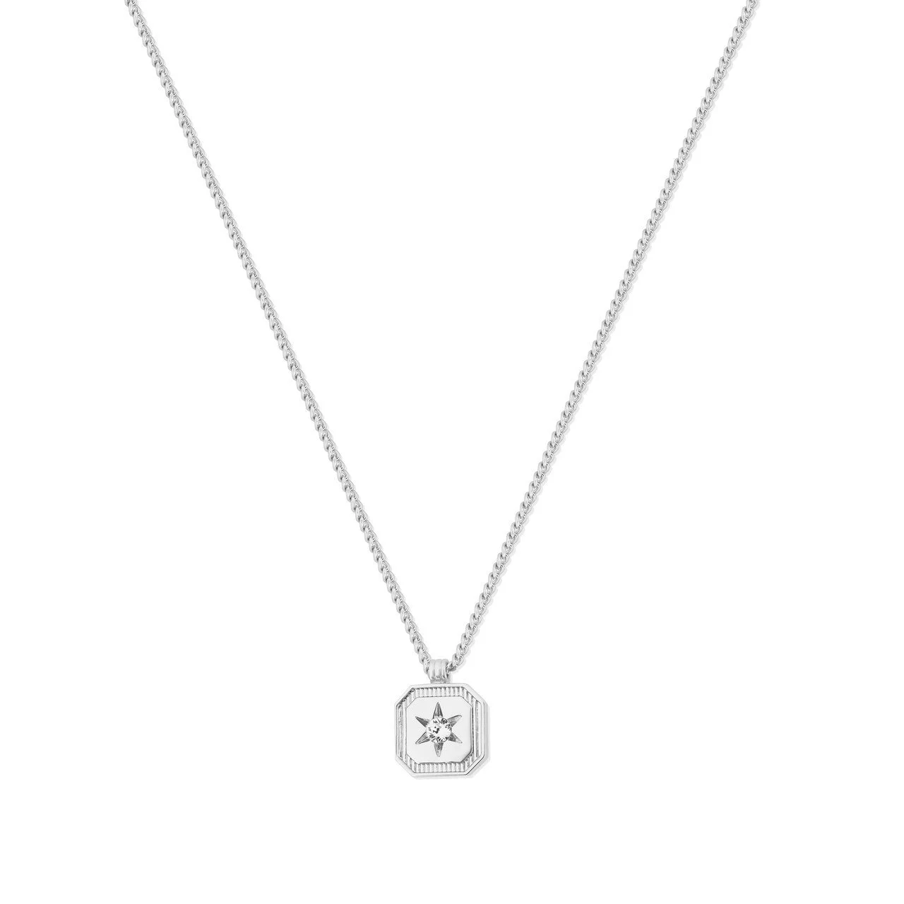 Tipperary Crystal Tc Compass Star Pendant Silver