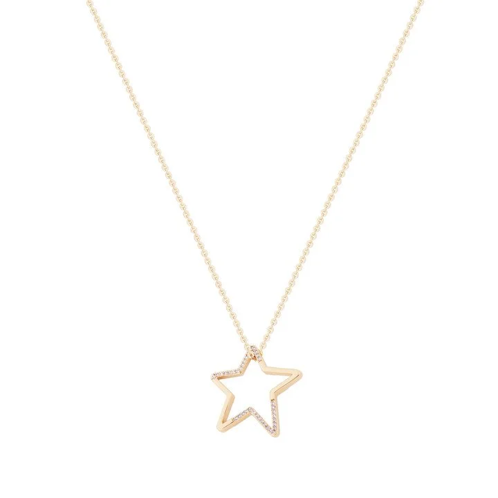 Tipperary Crystal TC STAR CUT OUT PENDANT GOLD
