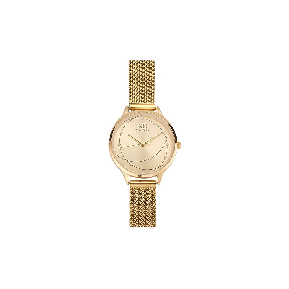 Milena Gold Mesh Band Watch