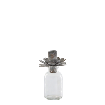 Bottle with  Candleholder for Taper Candel