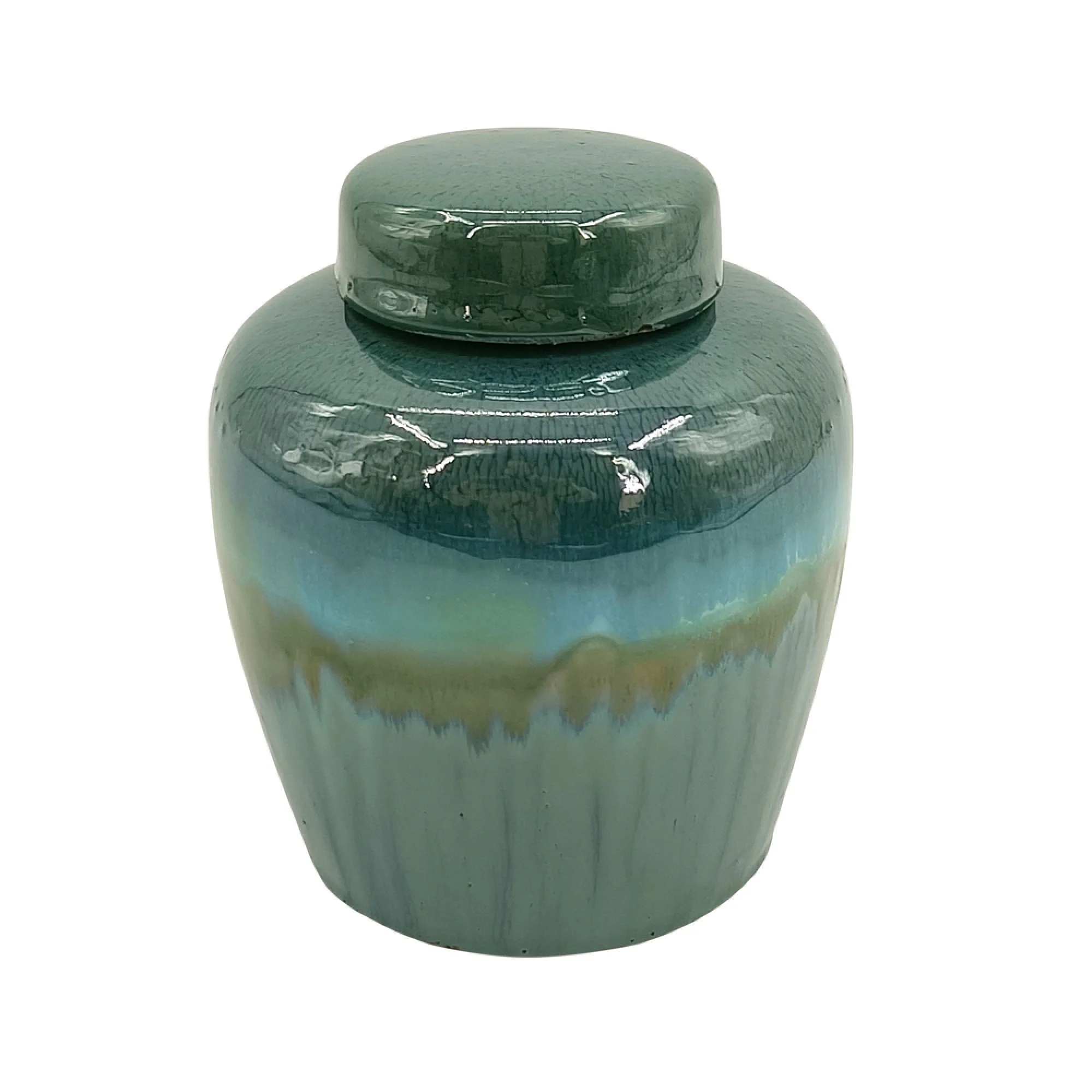 Ractive Glaze Lidded Jar