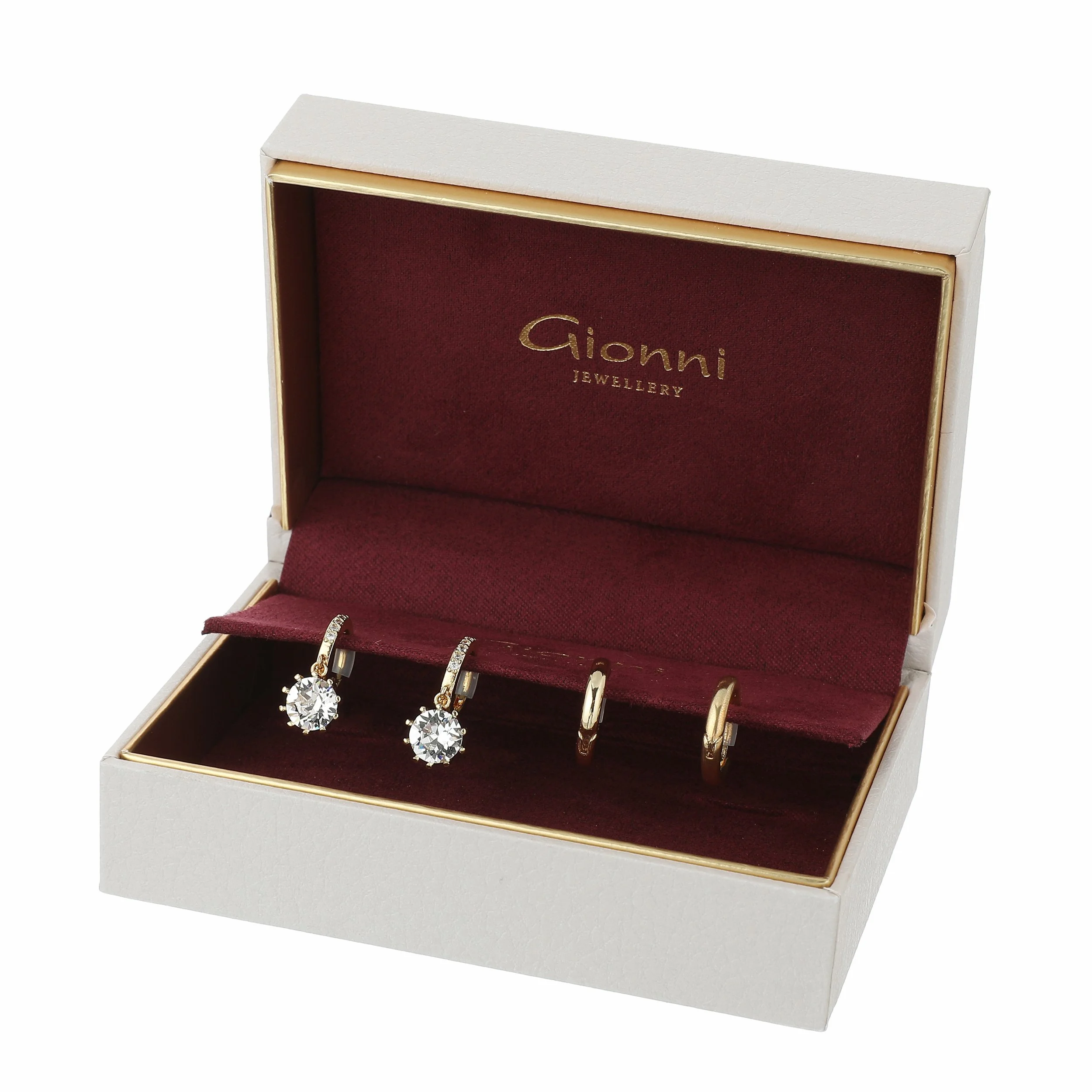 CZ Sparkle Drop 3 Pack Earring Set