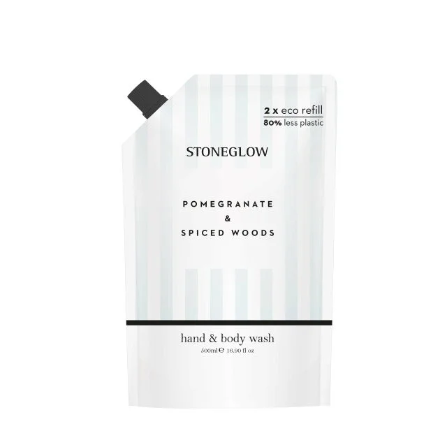 Stoneglow Promegranate&Spiced Woods Hand&Bodywash Refill