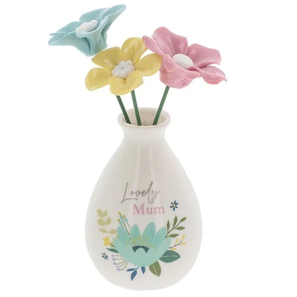 Bright Blooms Vase/Flowers Mum
