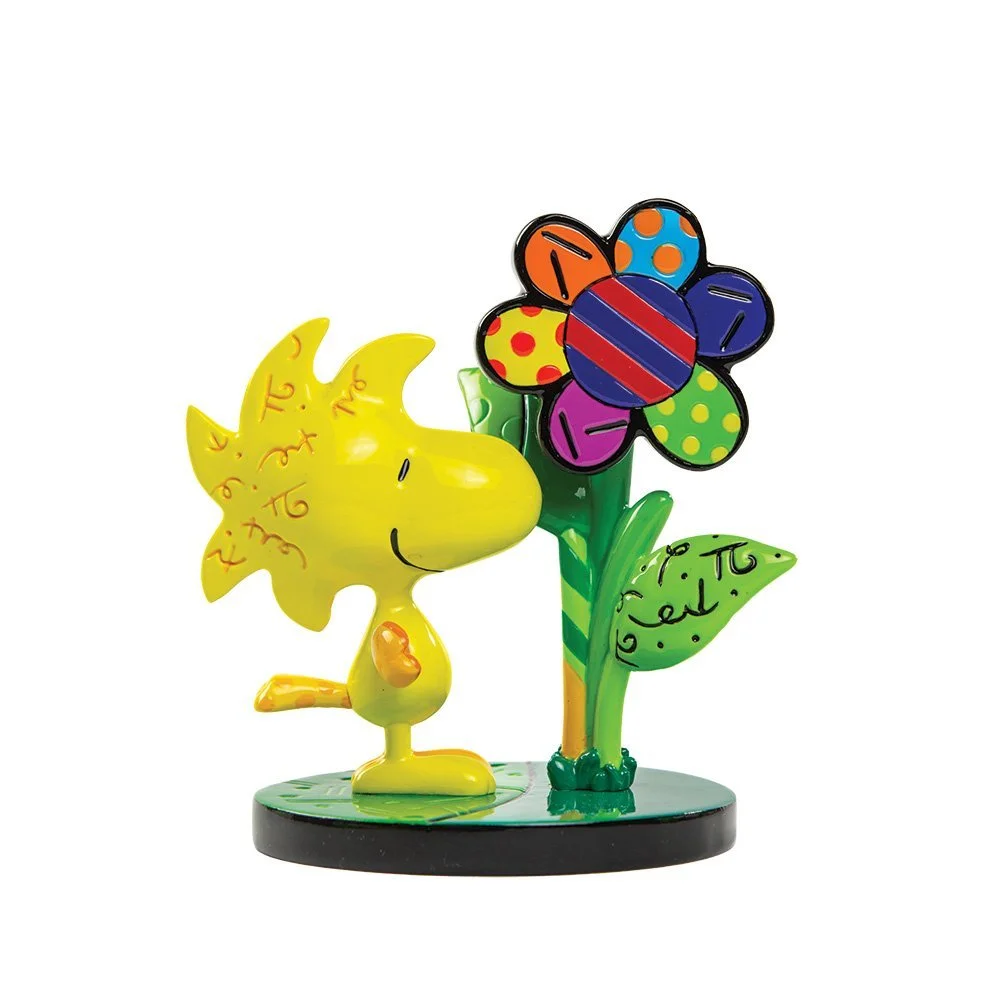 Woodstock with Flower Figurine