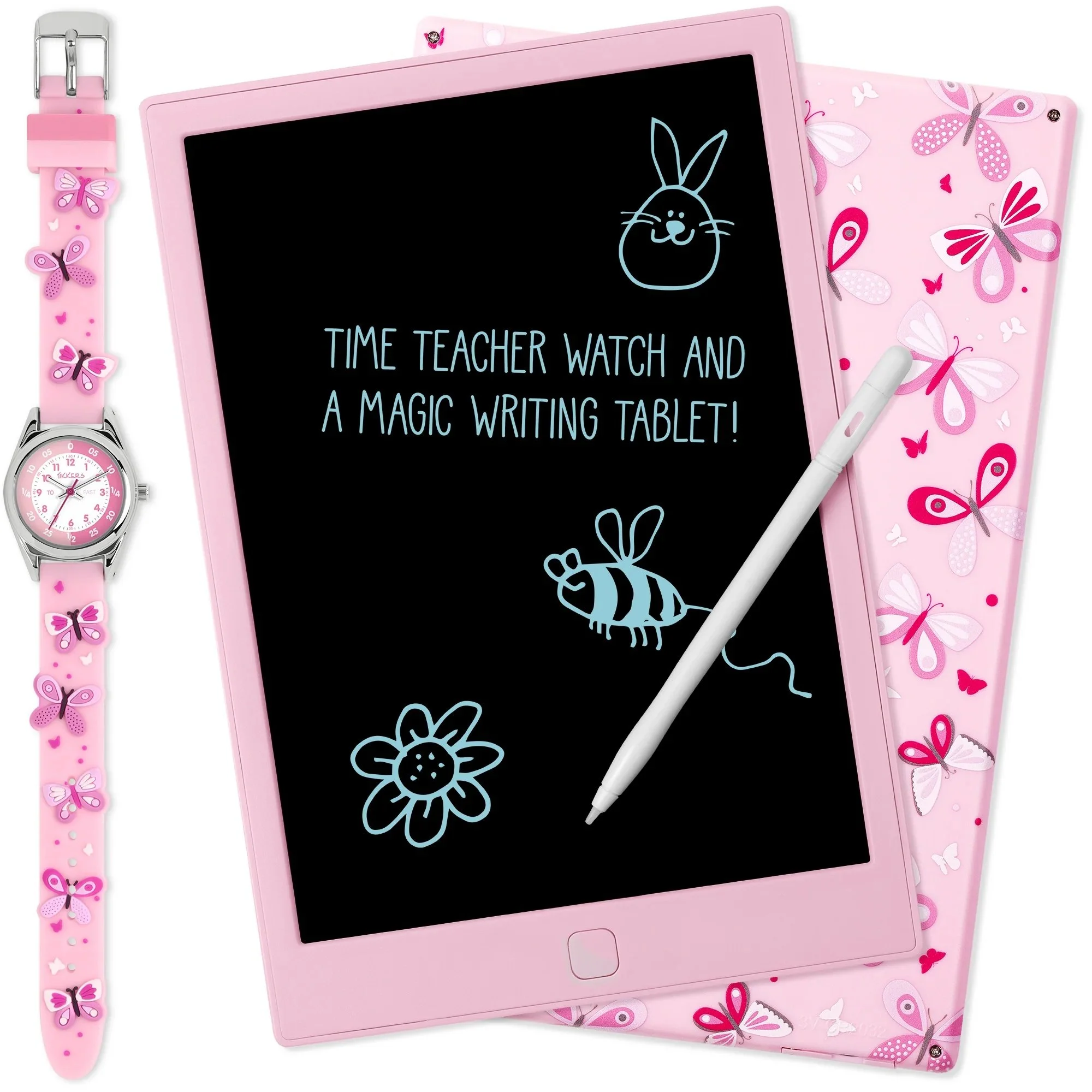 Tikkers 3D Butterfly watch and Writing Pad Set
