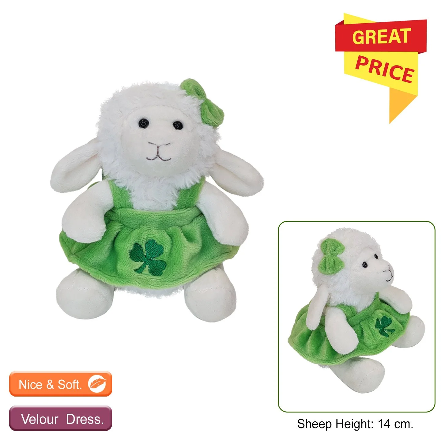 Small Soft Sheep In Dress