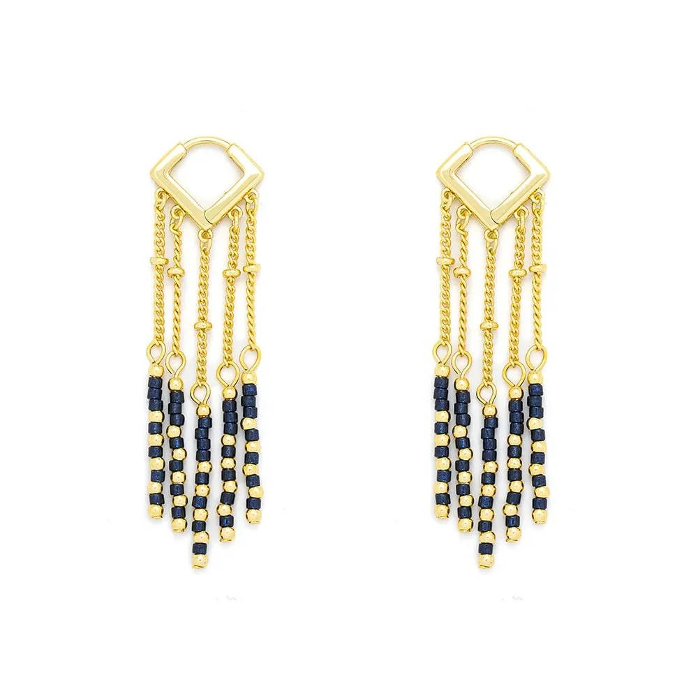 KNIGHT AND DAY Lapis, Semi Precious Stone Earrings