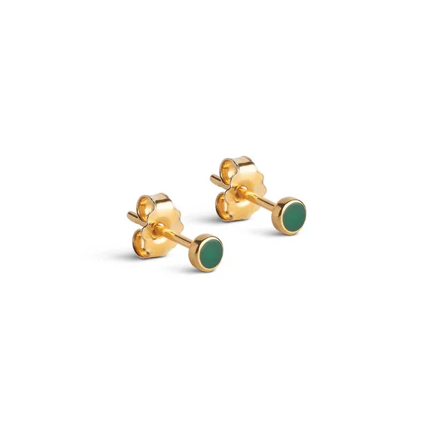 Stud_Enamel_Dot-Earrings-E313G-42_Petrol_Green.webp