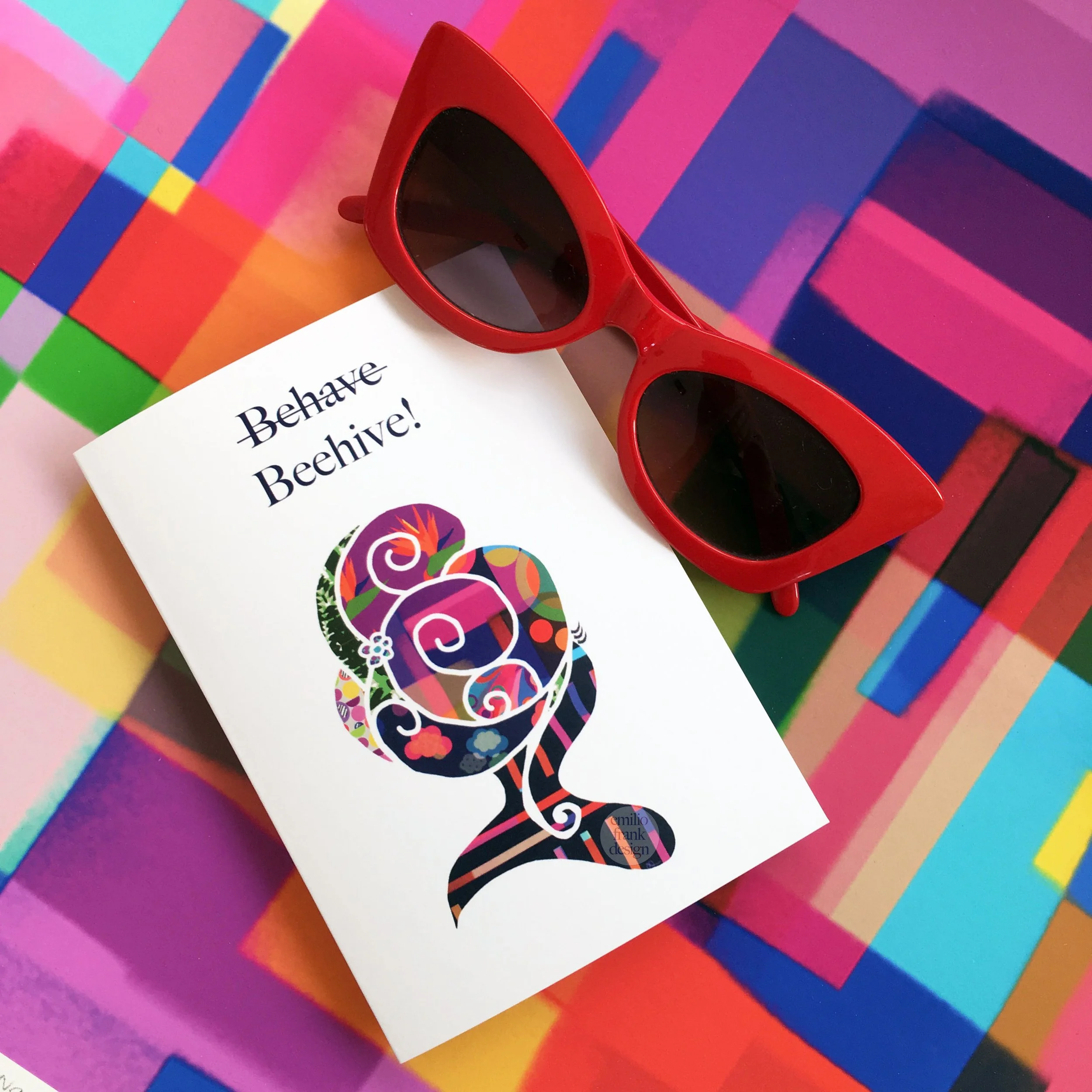 Body + Soul, Beehive, Abstract Australian Art, figurative art, greeting card